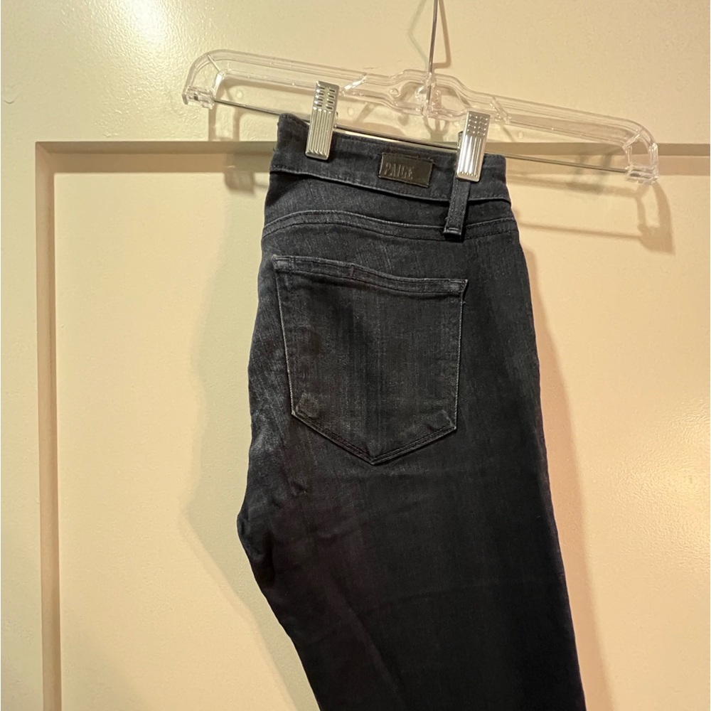 Dark blue paige skinny jeans
